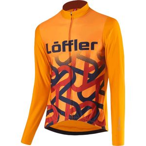 Loeffler - M Bike L/S Jersey Ambassador MID - Wielrenshirt - Oranje - 90% Polyester, 10% Elastan