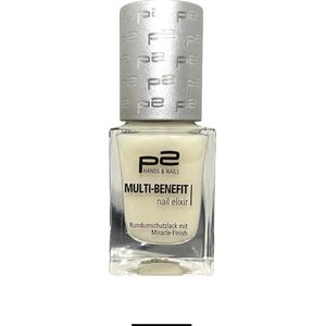 P2 Cosmetics EU Multi-Benefit Nagels Elixir Miracle Finish Top-Coat Met pramore glittertjes