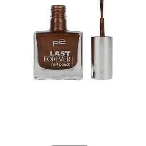 P2 EU Cosmetics Last Forever Nagellak 021 Amber Amour 11ml Bruin goud
