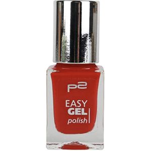 P2 Cosmetics EU Easy Gel Nagellak 040 Fiery Sunset - rood 10ml