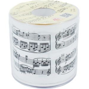 Toiletpapier muziekbalken