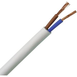 151505841 Schlauchleitung H03VV-F 2 x 0.75 mm² Weiß 5 m - Kopp