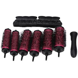 6 stks Ronde Borstel Set, Ronde Styling Tool, Ronde Borstel, Ronde Haar Borstel Set Afneembare Ergonomische Handvat Zachte Nylon Tanden Ronde Haar Kam Set