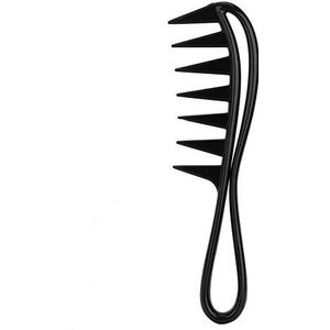 2 STKS Brede Tand Haai Kam, Salon Grote Tanden Ontwarren Kammen, Professionele Brede Tand Kam Ontklitter Plastic Anti-Statische Krullend Kapsalon Kappers Kam voor Haar Styling Tool