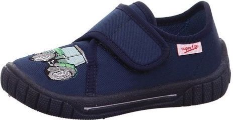 SUPERFIT Huisschoenen 'Bill'  nachtblauw / aqua / lichtgrijs / lichtgroen / zwart
