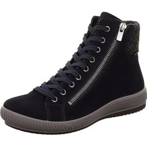 Legero Tanaro 5.0 0002698000 Oceano (Dunkelblau) - sportlicher Schnürschuh - Damenschuhe Bequeme Stiefel / Stiefeletten, Blau, leder/textil (velour/gtx wasserdicht), absatzhöhe: flach für Damen, blau, Gr. 38 ½ EU / 5,5 UK