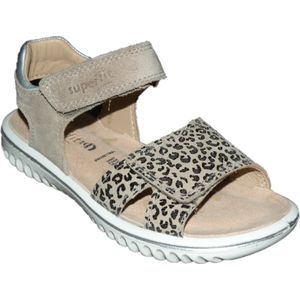 Superfit SPARKLE WMS: mittel Sandale Klett-Sandalette mit Leomuster, Größenschablone zum Download