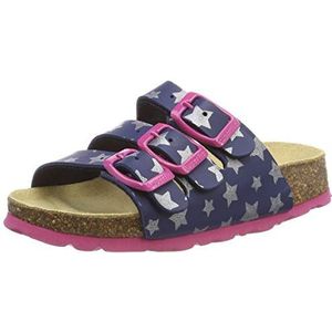 Superfit Pantoffels met voetbed voor meisjes, Blauw lichtblauw 8400, 31 EU