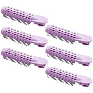 JINGGEGE 6 STKS Haar Krultang Clip Self Grip Volume Haar Krultang Clip Natuurlijk Pluizige Krullend Haar Styling Dragen Haar Stylin (Kleur: Paars)
