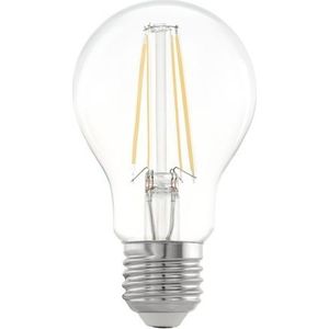 EGLO Filament LED lamp E27, klassieke Edison bol gloeilamp voor retro verlichting, 7 Watt (60w equivalent), 806 Lumen, lichtbron warm wit, 2700 Kelvin, A60, Ø 6 cm