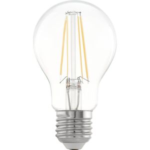 EGLO E27 led-gloeilamp, 7 W (komt overeen met 60 W), 806 lumen, warmwit, 2700 K, Edison-gloeilamp, A60, diameter 6 cm