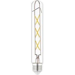 EGLO Filament LED lamp E27, gloeilamp in buis vorm voor retro verlichting, 4 Watt (40w equivalent), 470 Lumen, lichtbron warm wit, 2700 Kelvin, T30, Ø 3 cm