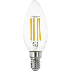Kaarsvormige LEDlamp - Transparant - E14 - 40W Vervanger - 12 cm