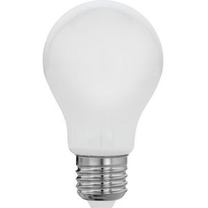 EGLO LED lamp E27, Edison bol gloeilamp Milky, 7 Watt (60w equivalent), 806 Lumen, lichtbron warm wit, opaal glas, 2700 Kelvin, A60, Ø 6 cm