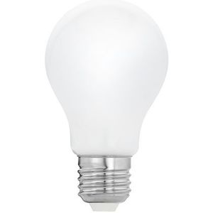 EGLO LED lamp E27, Edison bol gloeilamp Milky, 9 Watt (75w equivalent), 1055 Lumen, lichtbron warm wit, opaal glas, 2700 Kelvin, A60, Ø 6 cm