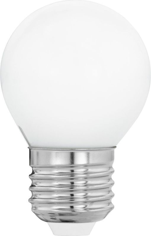 EGLO - LED Lamp - Warm Wit - E27 - 4 Watt - Opaal Glas - G45 - Ø 4,5 cm