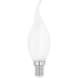 EGLO - LED Lamp E14 - Kaarsvormig - Milky - 4 Watt - 470 Lumen - Warm Wit