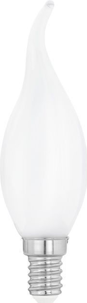 EGLO - LED Lamp E14 - Kaarsvormig - Milky - 4 Watt - 470 Lumen - Warm Wit