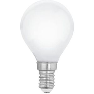 EGLO LED lamp E14, druppel gloeilamp Milky, 7 Watt (60w equivalent), 806 Lumen, lichtbron warm wit, opaal glas, 2700 Kelvin, P45, Ø 4,5 cm