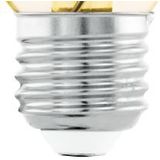 EGLO Filament LED lamp E27, amber vintage Edison globe gloeilamp voor retro verlichting, 4 Watt (32w equivalent), 350 Lumen, lichtbron warm wit, 2200 Kelvin, G80, Ø 8 cm