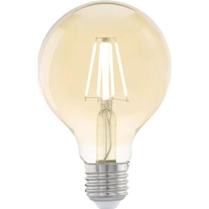 EGLO led-lamp vintage look E27 G80 amberkleurig 11556