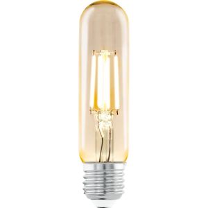 EGLO LED lamp E27 amber vintage staafvormige lamp lamp voor retro verlichting 4W (komt overeen met 26W) 270lm warm wit 2200K Edison lamp T32 Ø 3,2 cm