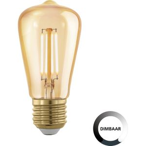 Eglo LED lamp E27 | Edison ST48 | Filament | Amber | 1700K | Dimbaar | 4W (28W)