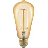 EGLO LED Lamp - E27 - Ø 6,4 cm - ST64 - Amber - 1700K - Dimbaar