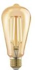 EGLO LED Lamp - E27 - Ø 6,4 cm - ST64 - Amber - 1700K - Dimbaar