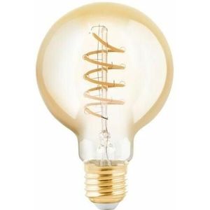 EGLO LED Lamp - E27 - Ø 8 cm - G80 - Amber - 2000K - Dimbaar
