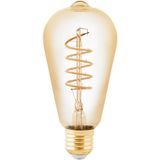 EGLO LED Lamp - E27 - Ø 6,4 cm - ST64 - Amber - 2000K - Dimbaar