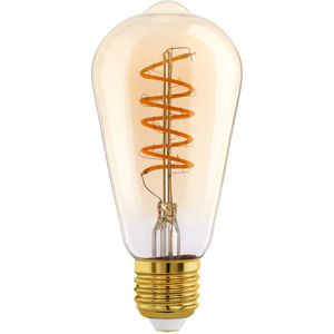EGLO LED Lamp - E27 - Ø 6,4 cm - ST64 - Amber - 2000K - Dimbaar