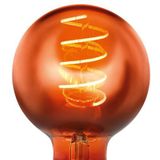 E27 Ledlamp - Koperkleurig - Dimbaar - Spiraalvormig - 4 Watt