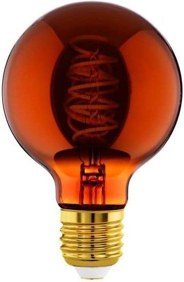 E27 Ledlamp - Koperkleurig - Dimbaar - Spiraalvormig - 4 Watt