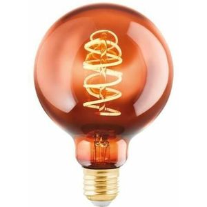 EGLO - LED Lichtbron - Koperkleurig Glas - Dimbaar - E27 Fitting