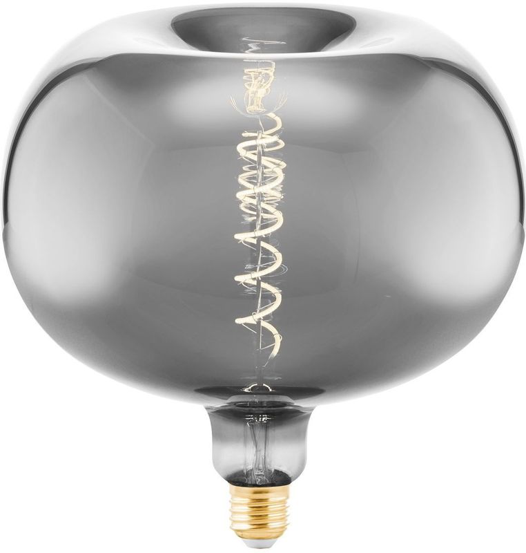 E27 - Appelvormige Bollamp - Dimbaar - Chroomkleurig Glas - Retro Design