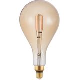 EGLO - Filament LED Lamp - Amber - Dimbaar - 4,5 Watt - Ø 16 cm