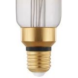 EGLO Filament LED lamp E27 dimbaar, extra-grote amber vintage druppel gloeilamp Big Size, retro lichtbron, 4,5 Watt (40w equivalent), 470 Lumen, warm wit, 2200 Kelvin, PS160, Ø 16 cm