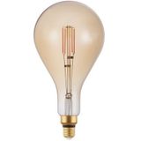 EGLO - Filament LED Lamp - Amber - Dimbaar - 4,5 Watt - Ø 16 cm