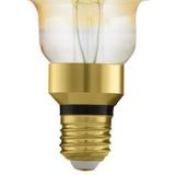 EGLO Filament LED lamp E27 dimbaar, extra-grote amber vintage globe gloeilamp Big Size, retro lichtbron, 8 Watt (60w equivalent), 806 Lumen, warm wit, 2100 Kelvin, G200, Ø 20 cm