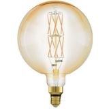 LED - Bolvormige Lamp - Goud - Dimbaar - E27