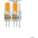 EGLO LED Lamp set 2 stuks - G4 - Ø 1 cm - Dimbaar - 1,8W - 2700K