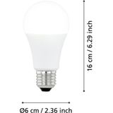 EGLO - LED Lichtbron - Warm Wit Licht - Melkkleurig Glas - E27 Fitting