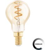 EGLO LED Lamp - E14 - Ø 4,5 cm - P45 - Amber - 2000K - Dimbaar