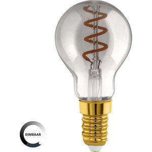 EGLO LED Lamp - E14 - Ø 4,5 cm - P45 - Smoke - 2000K - Dimbaar