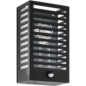 EGLO Alamonte 3 Wandlamp Buiten - E27 - 29,5 cm - Sensor - Zwart