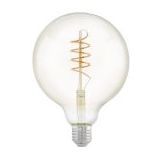 Ledlamp - Ronde E27 - Transparant - Vintage Design - Dimbaar