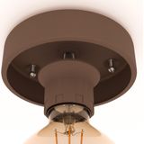 EGLO - Mogano - Plafondlamp - Mokka - Staal - E27 Fitting