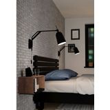 EGLO - Loreto - Wandlamp - Zwart-Wit - Staal - Dimbaar