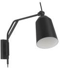 EGLO - Loreto - Wandlamp - Zwart-Wit - Staal - Dimbaar
